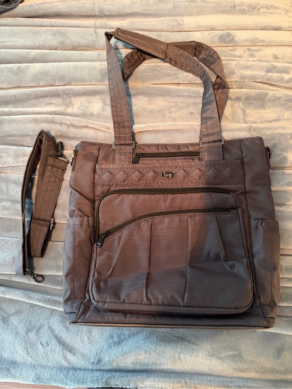 Lug Ace Tote: gray NWOT